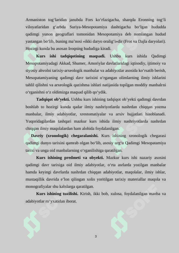 Qadimgi Mesopotamiya tarixining o‘rganilishi 3