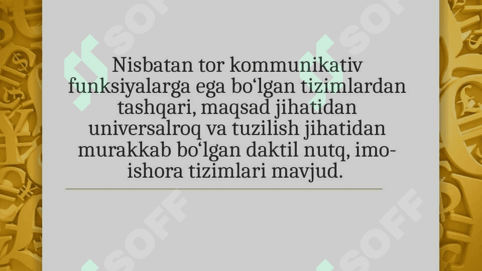 Imo ishora nutqning mazmuni maqsad va egallash metodlari. 5