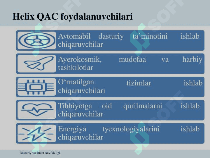 Dasturiy vositalarning statik taxlillash vositalari 8
