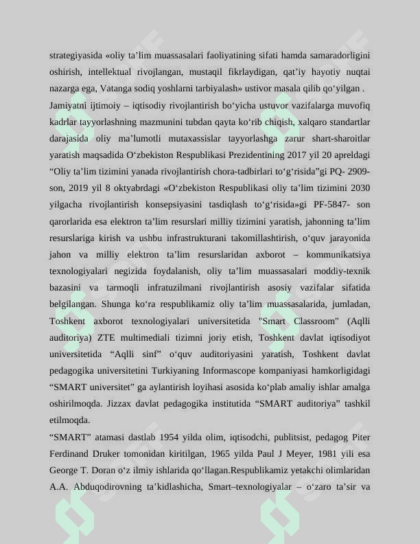 Smart - oʻquv jarayoni , Onlayn Smart oʻqitish muhiti 2
