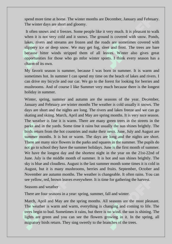 Weather and climate 4