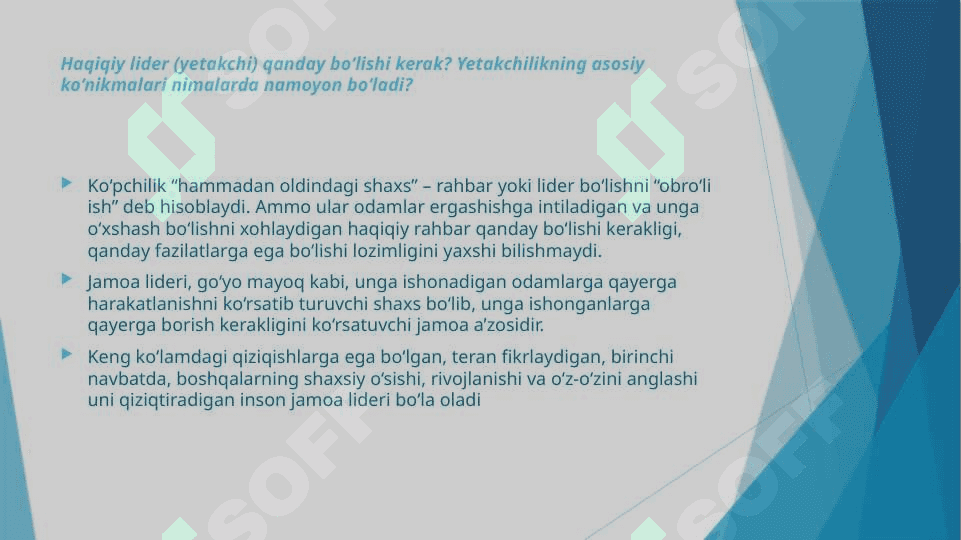 Jamoa ishida huquqshunos-liderning roli 4