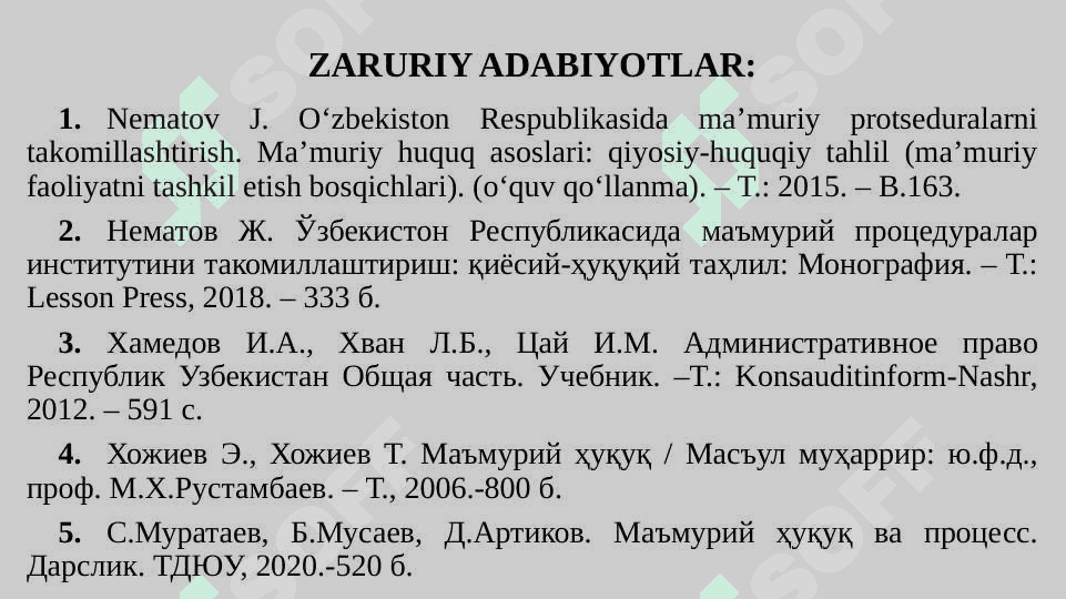 MA'MURIY PROTSEDURALAR 3