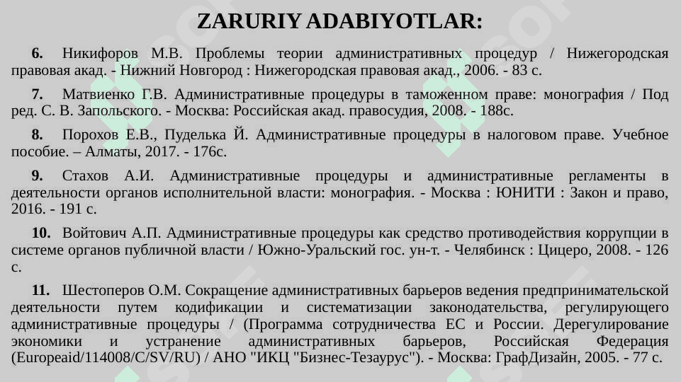 MA'MURIY PROTSEDURALAR 4