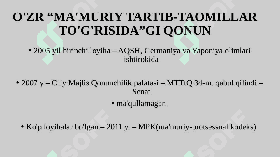 MA'MURIY PROTSEDURALAR 6