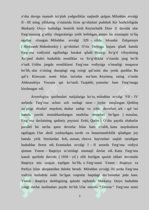 Qadimgi  Farg'ona  tarixi 5