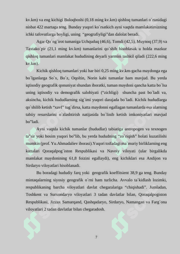 “O`ZBEKISTONNING DUNYO SIYOSIY XARITASIDA TUTGAN O`RNI” 7