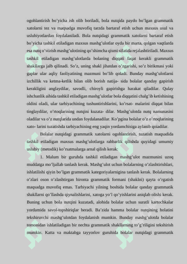 Nutqni grammatik jihatdan shakllantirish uslubiyoti 7