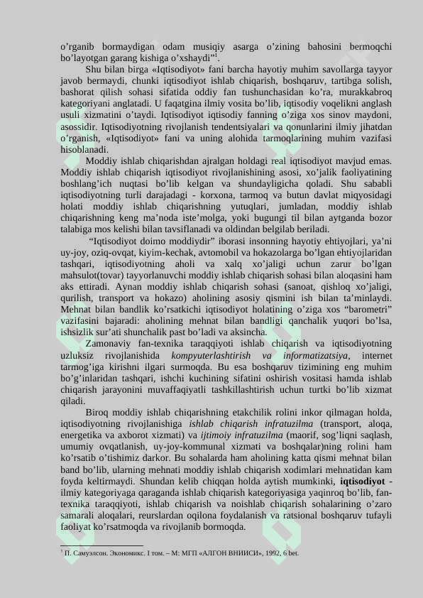 KОRXОNA IQTISОDIYOTI маъруза матни 3