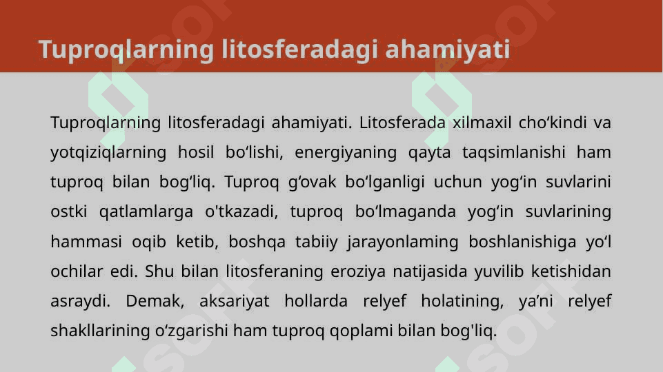 Tabiat va jamiyat hayotida tuproqning ahamiyati 6