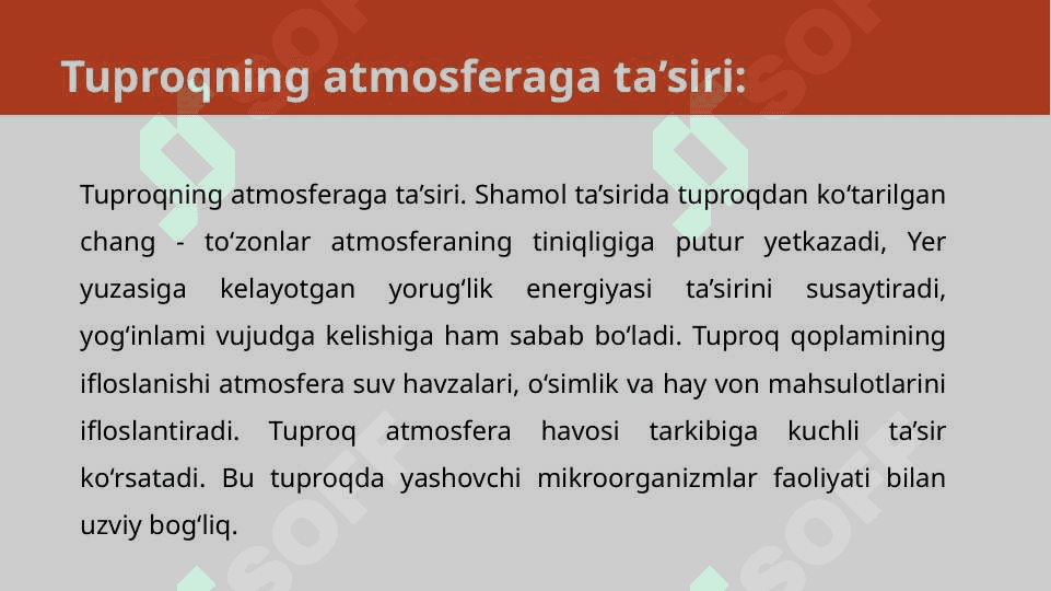 Tabiat va jamiyat hayotida tuproqning ahamiyati 8