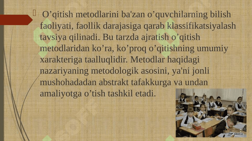 Tarix o‘qitishning usullarining klassifikatsiyasi 4