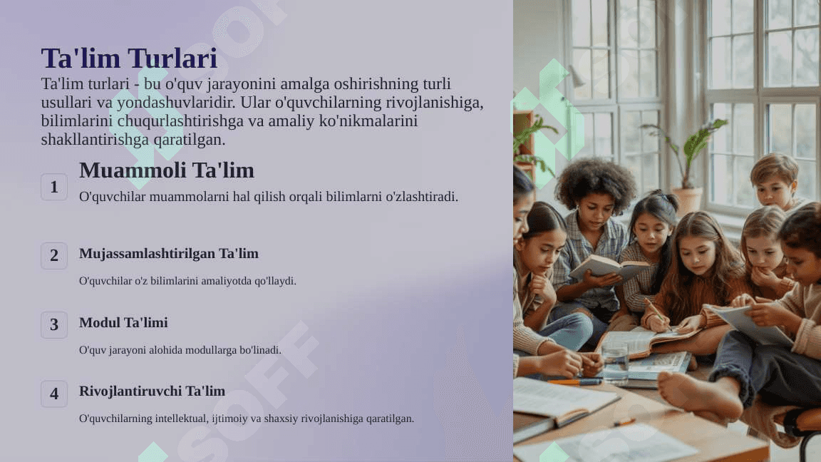 O`QUVCHILARNING BILIM, KO`NIKMA VA MALAKALARINI TASHXIS ETISH 4