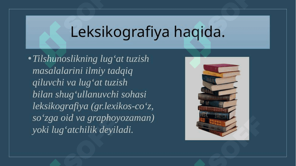 O’zbek imo-ishora tilida leksikografiya. 4