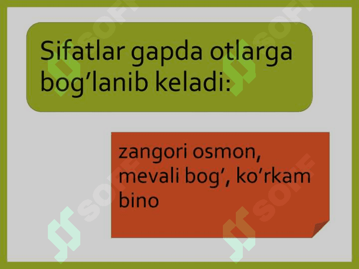 SIFAT SO’Z TURKUMI 4