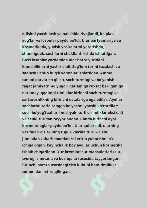 QADIMGI YUNONLAR KOSMETOGLOGIYA 3
