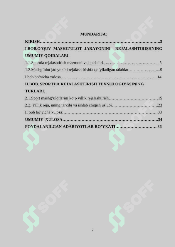 SPORTDA REJALASHTIRISH TEXNOLOGIYASINING UMUMIY QOIDALARI 2