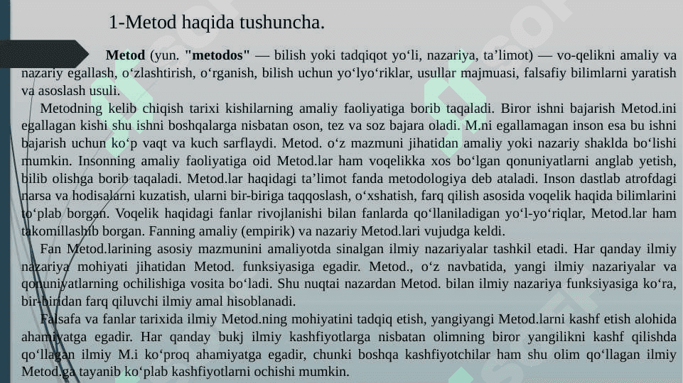 PEDAGOGIK PSIXOLOGIYANING METODLARI 2