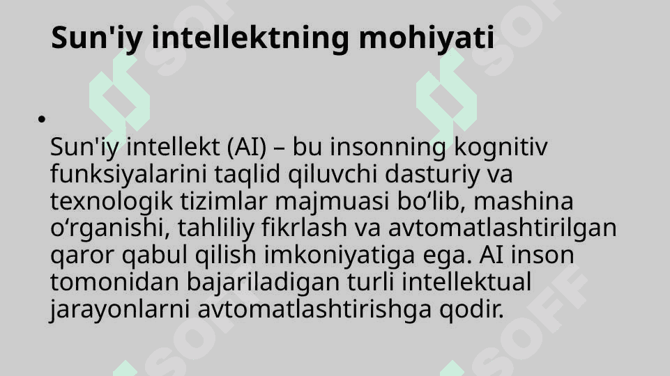 Sun’iy intellekt (AI) 2