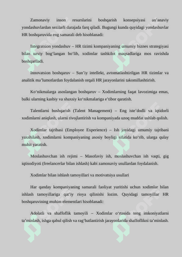 Artel kompaniyasining inson resurslarini boshqarishi 6
