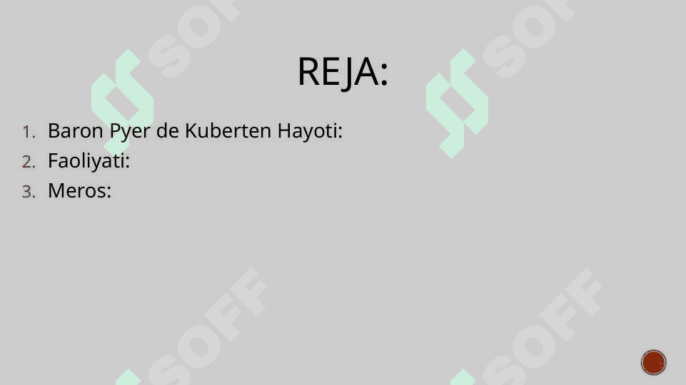 Pyer de Kuberten hayoti va faoliyati. 2