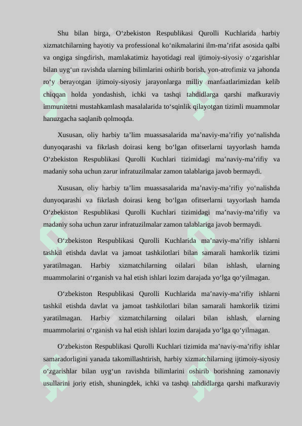 HARBIY QISMLARDA TARBIYAVIY VA MAFKURAVIY ISHLAR USLUBIYOTI 5