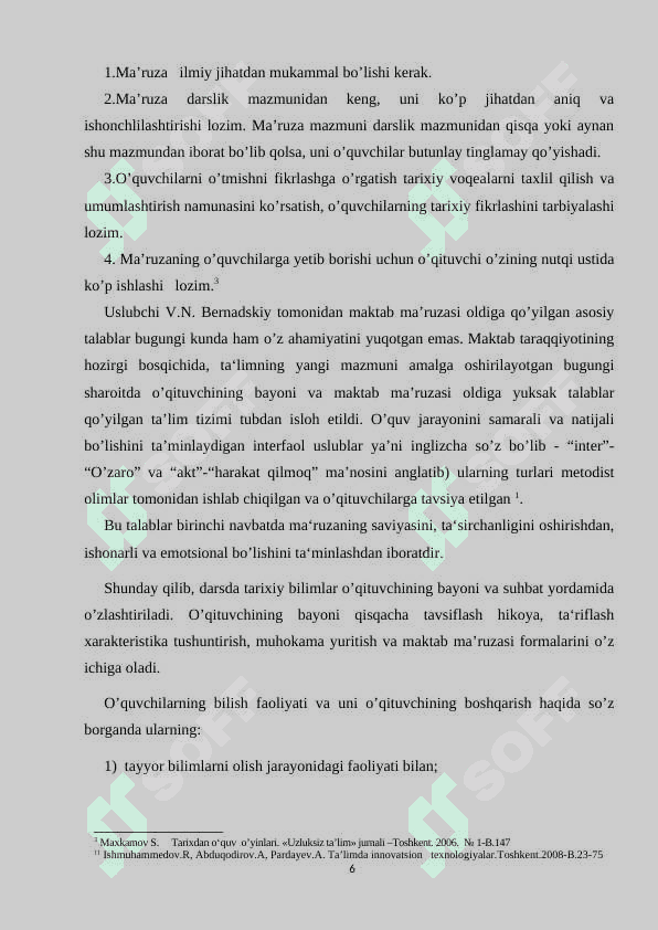 Tarix o’qituvchisining darsga tayyorgarlik bosqichlari 6
