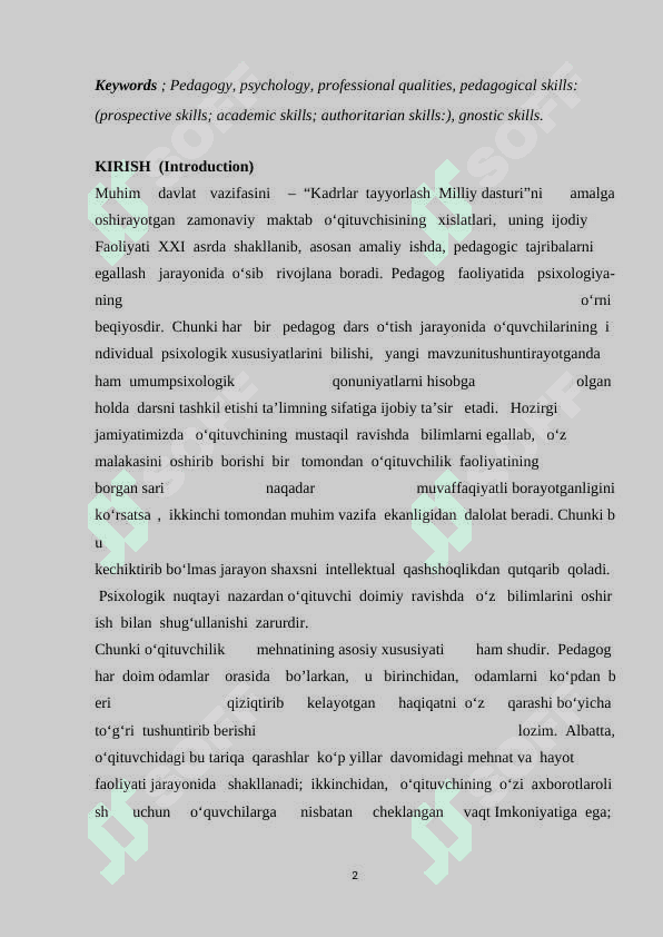 O’QITUVCHI PSIXOLOGIYASI 2