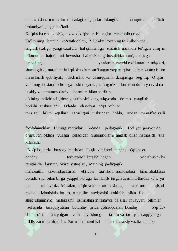 O’QITUVCHI PSIXOLOGIYASI 3