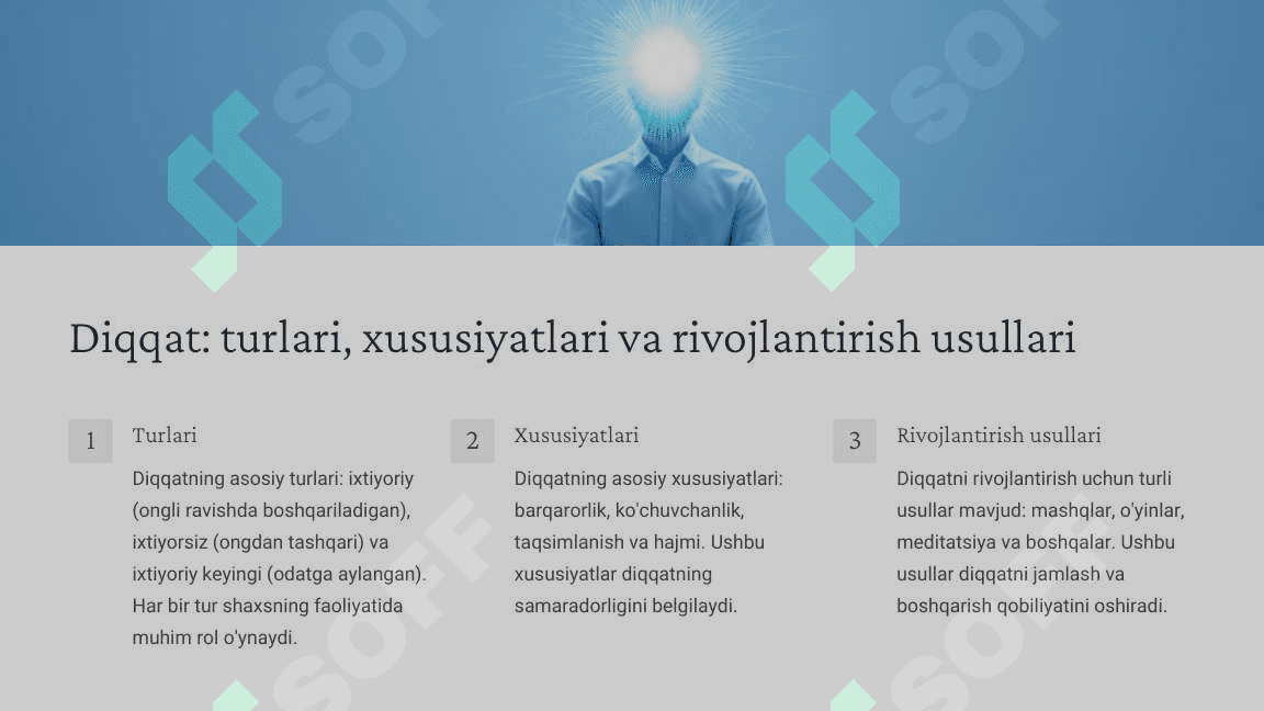 Shaxsning bilish jarayonlari va
xususiyatlari 4