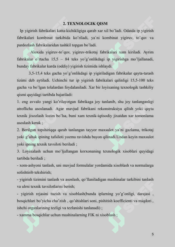 ip (tola ) ning mexanik hususiyatlari va hossalari mavzusida kurs ishi 5