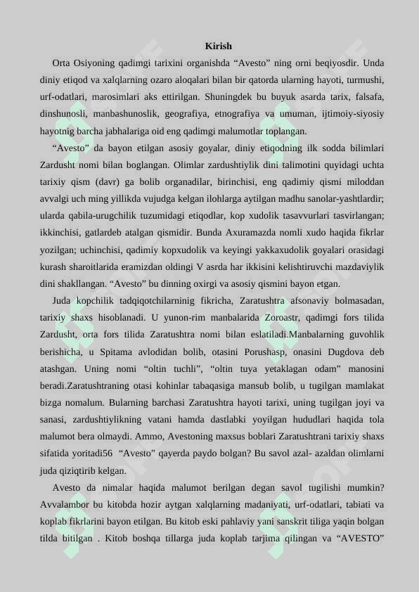 «AVESTO» -TARIXIY  MANBA  SIFATIDA 2