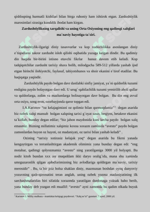 «AVESTO» -TARIXIY  MANBA  SIFATIDA 7