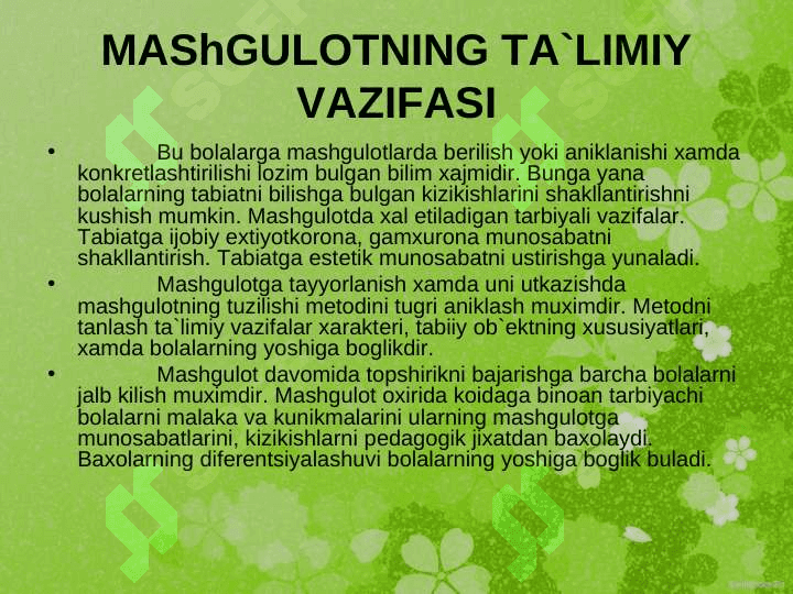 Maktabgacha ta’lim tashkilotida ekskursiyani o’tkazish mazmuni 4