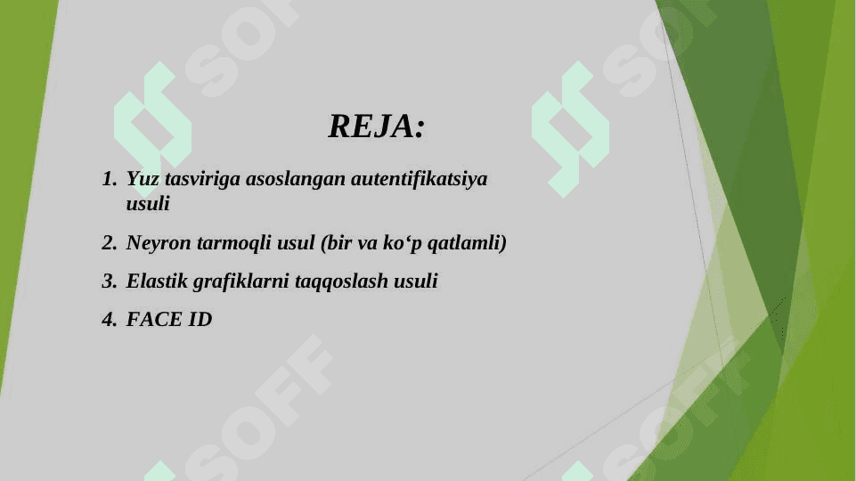 Yuz tasviriga asoslangan autentifikatsiya usuli va uning xususiyatlari 2