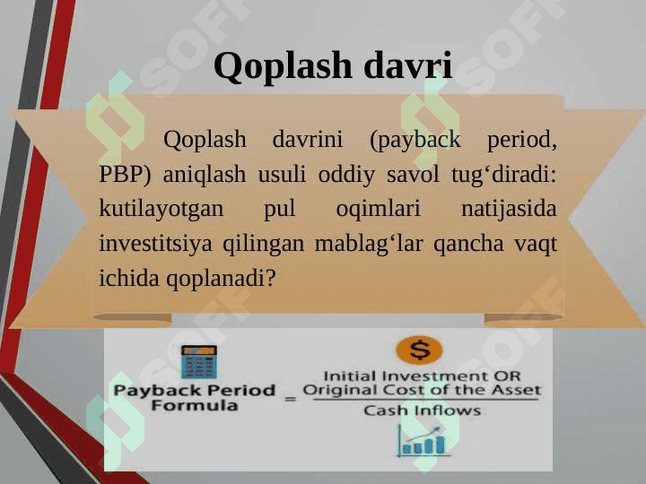 INVESTITSIYALARNI BAHOLASH USULLARI pptx 8