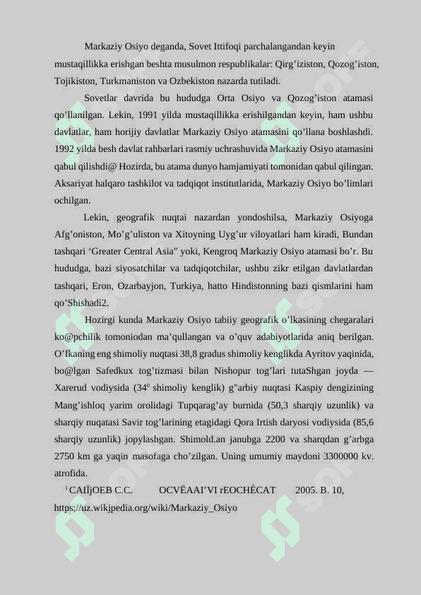 Markaziy Osiyoda mintaqaviy xavfsizlik masalalari 6
