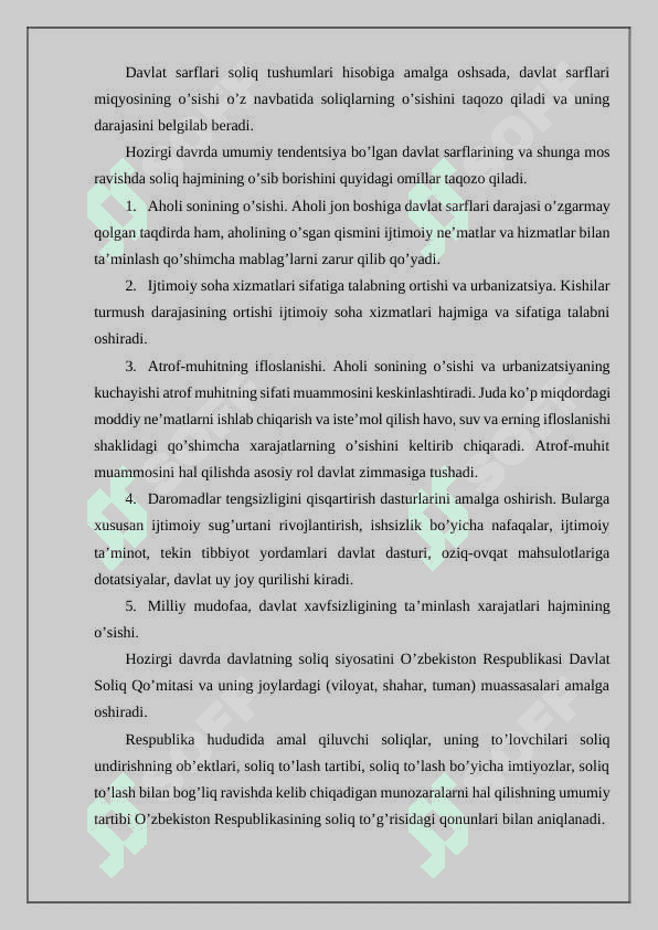 O‘zbekiston Respublikasining moliya tizimi 8