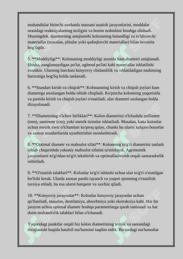 REKTIFIKATSION KOLONANING KONSTRUKTIV PARAMETRLAR 4