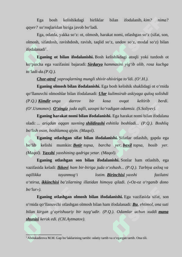 To’ldiruvchi va uning o'zbek tilshunosligidagi tadqiqi 5