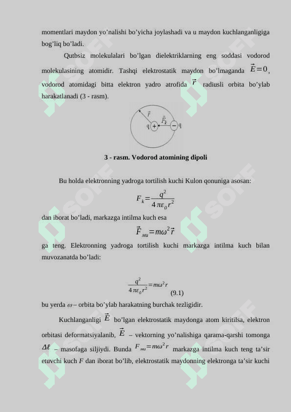 Dielektriklarning qutblanishi 4