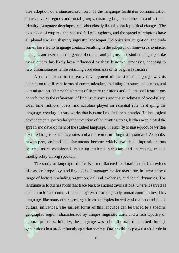STUDYING THE HISTORY OF THE STUDIED LANGUAGE DIVIDED INTO PERIODS 8