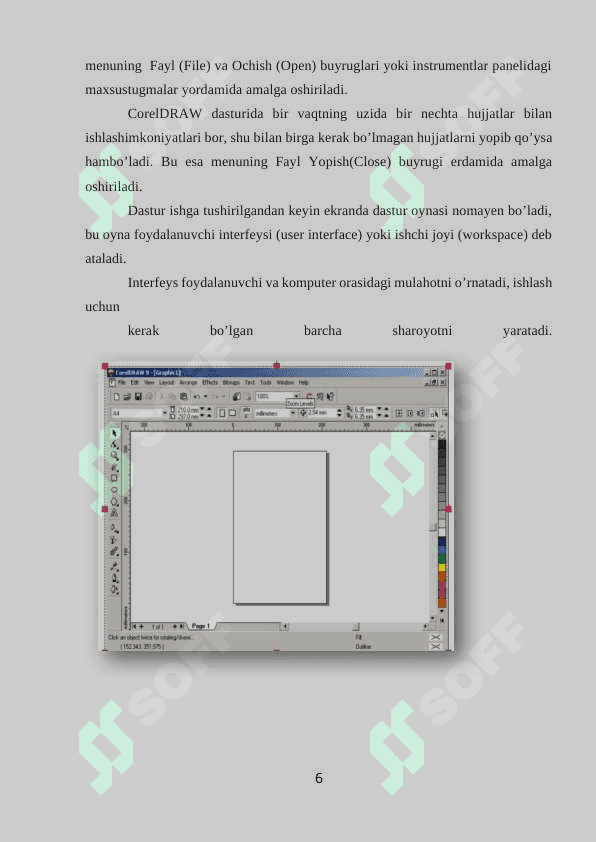 corel draw dasturida obyektlar va matnlar ishlash 6