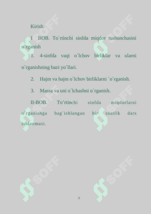 4-SINFDA MIQDORLARNI O`RGANISH 2