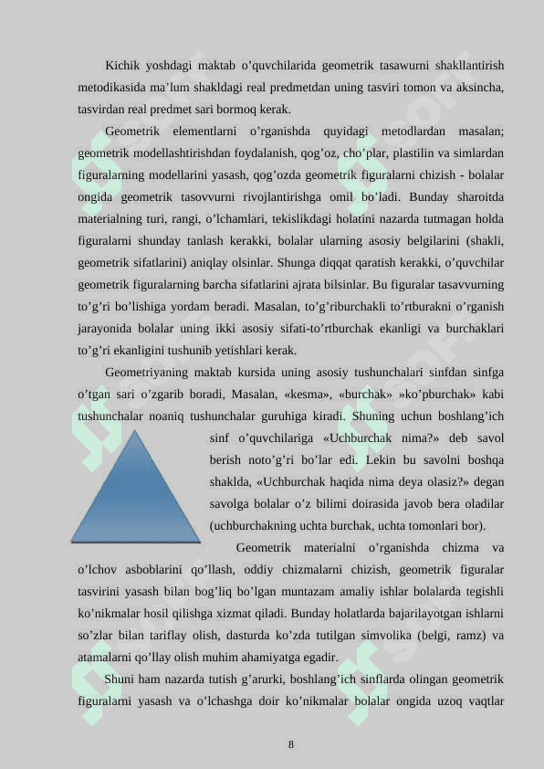 Boshlang’ich sinflarda geometrik materialni o’rgatish uslublari 8