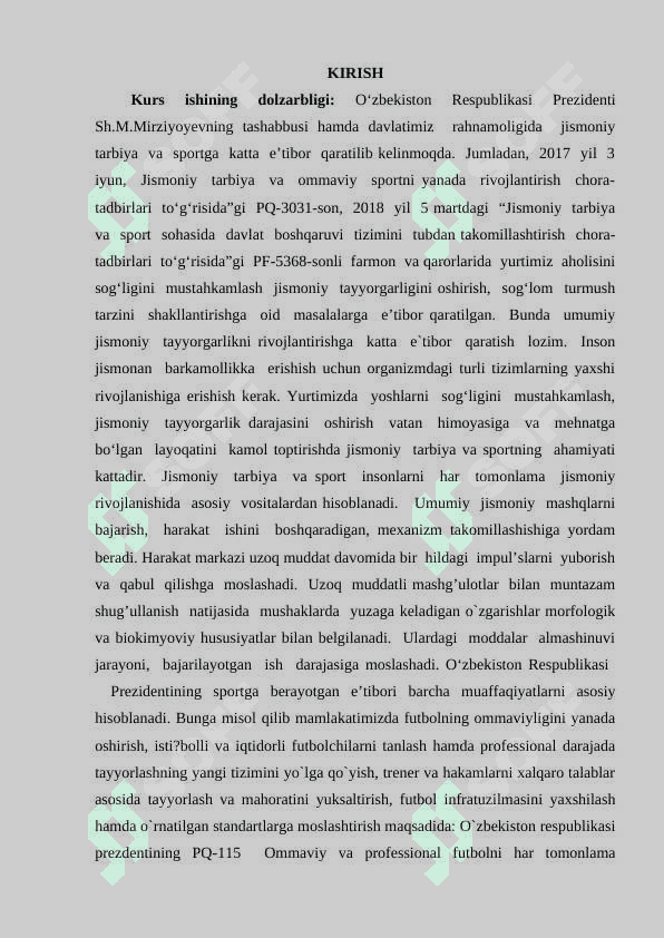 FUTBOL UCHRASHUVIDA JAMOADA TARTIB QOIDANI TASHKIL ETILISHI 2