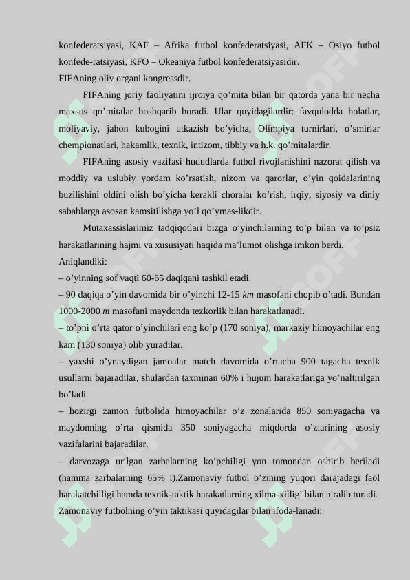 FUTBOL UCHRASHUVIDA JAMOADA TARTIB QOIDANI TASHKIL ETILISHI 8
