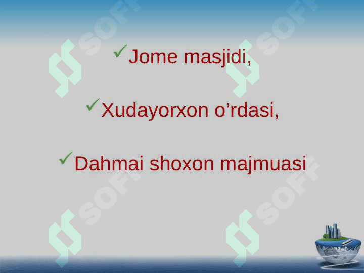 Qo’qon shahridagi tarixiy joylar 2