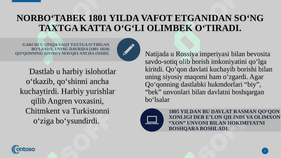 QO'QON XONLIGINING TASHKIL TOPISHI VA SIYOSIY TARIXI 6