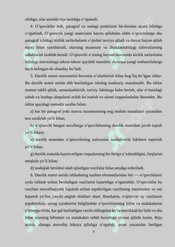 9-sinf jahon tarixi darslarida shartli grafik ko’rsatmalaridan foydalanish 8